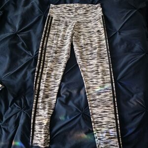 adidas Black and Gray Patterned Leggings